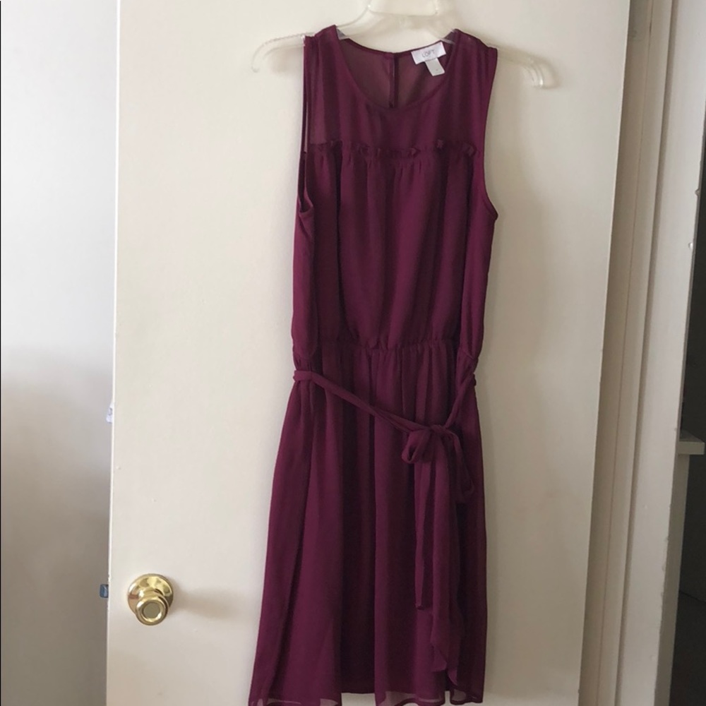 NWOT Ann Taylor Loft burgundy wine dress
